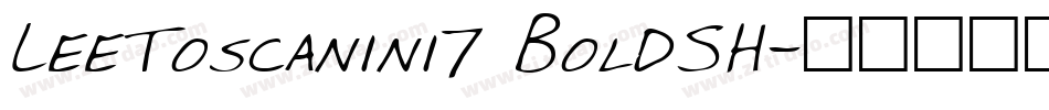 LeeToscanini7 BoldSH字体转换